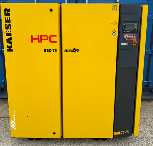 Kaeser / HPC BSD75 Rotary Screw Compressor (37Kw, 50Hp, 197Cfm)