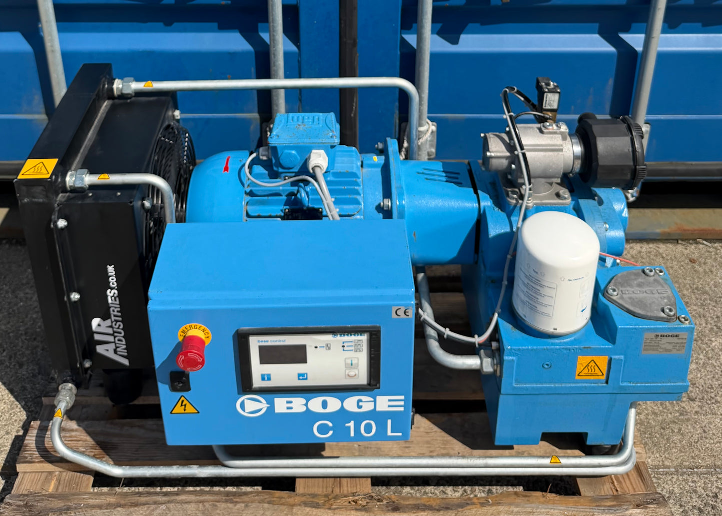Boge C10L Floor Mounted Rotary Screw Compressor (37Cfm, 7.5Kw)