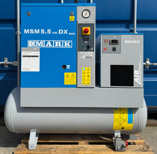 Mark MSM5.5 Receiver Mounted Rotary Screw Compressor With Dryer!