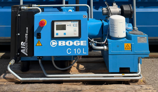 Boge C10L Floor Mounted Rotary Screw Compressor (37Cfm, 7.5Kw)