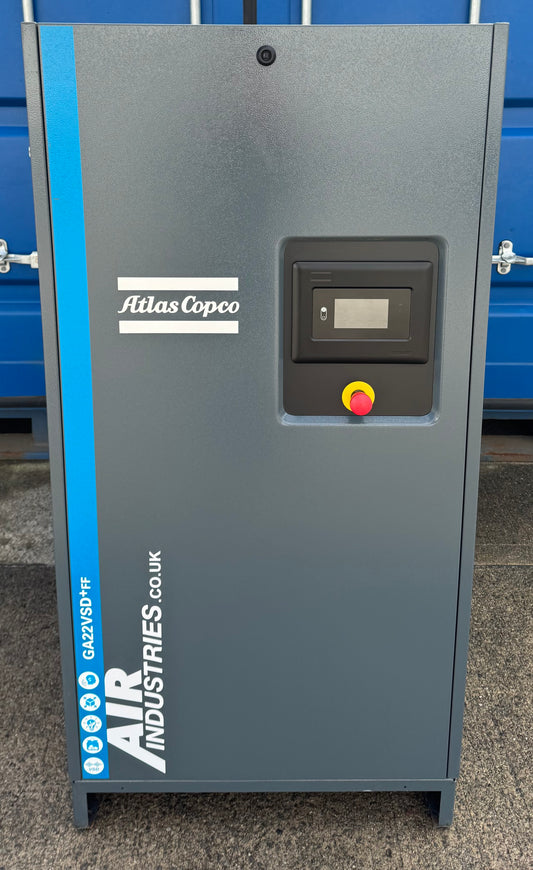 Atlas Copco GA22VSD+FF Variable Speed Rotary Screw Compressor + Dryer (159CFM)