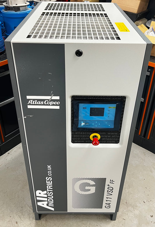 Atlas Copco GA11VSD+FF Variable Speed Rotary Screw Compressor + Dryer (68.8CFM)