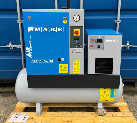 Mark MSM5.5 Receiver Mounted Rotary Screw Compressor With Dryer!