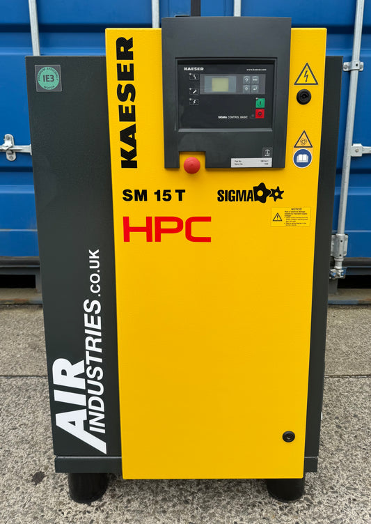 HPC / Kaeser SM15T Rotary Screw Compressor + Dryer! 9.0Kw, 53Cfm, 8Bar!