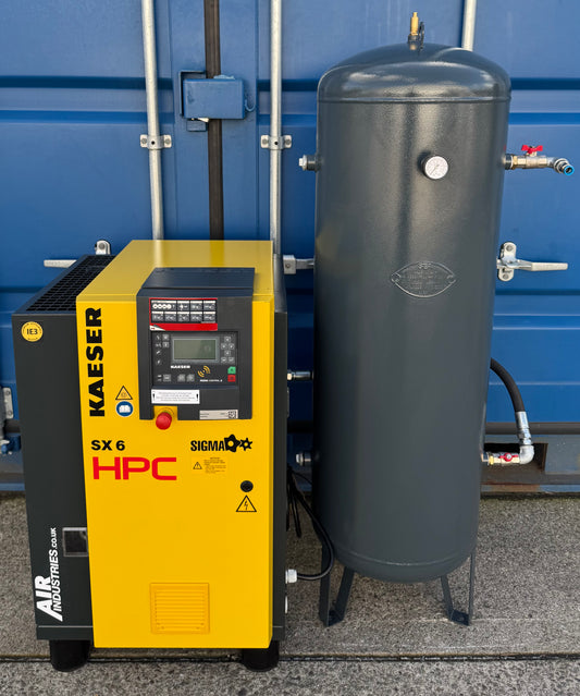 HPC / Kaeser SX6 Rotary Screw Compressor (4.0Kw, 21CFM, 8Bar, 116psi)