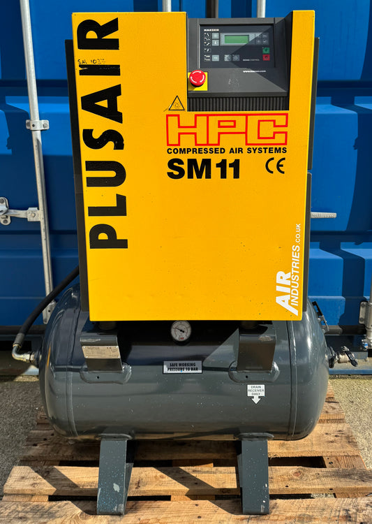 Kaeser SM11 Receiver Mounted Rotary Screw Compressor (7.5kw, 40Cfm)