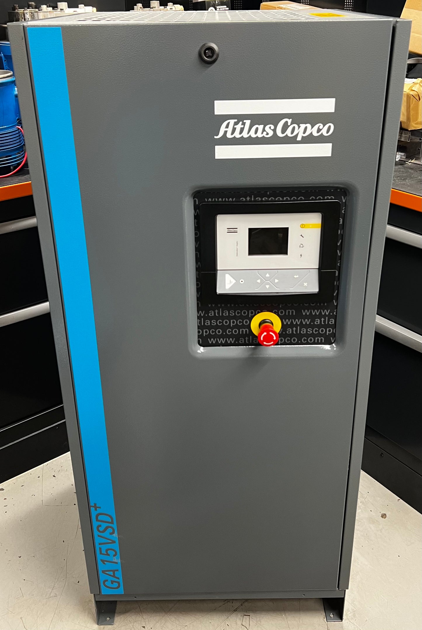 Atlas Copco GA15VSD+ Variable Speed Drive Rotary Screw Compressor (88.0CFM)