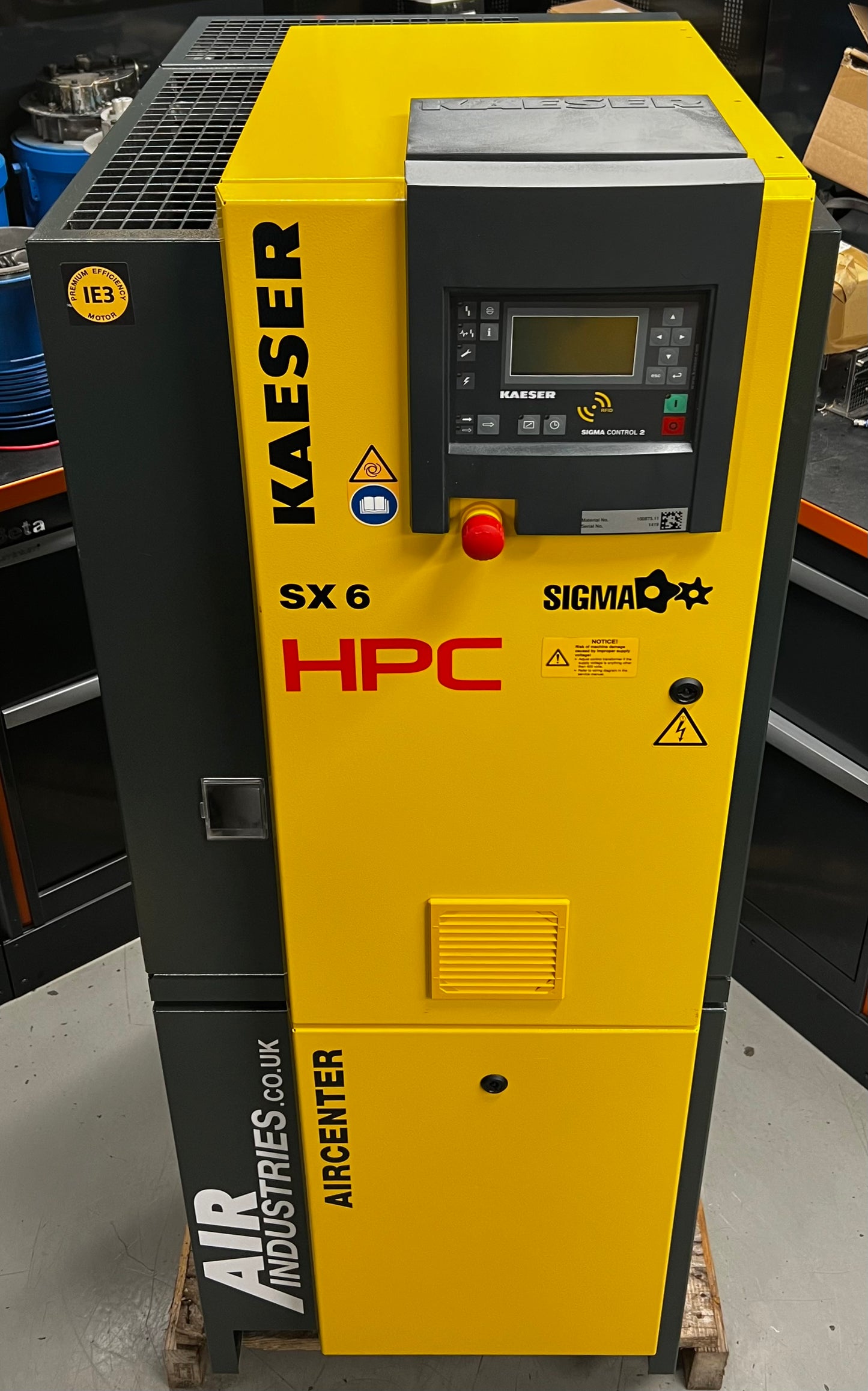 HPC / Kaeser Aircenter 6 Rotary Screw Compressor + Receiver + Dryer (4.0Kw, 21cfm)