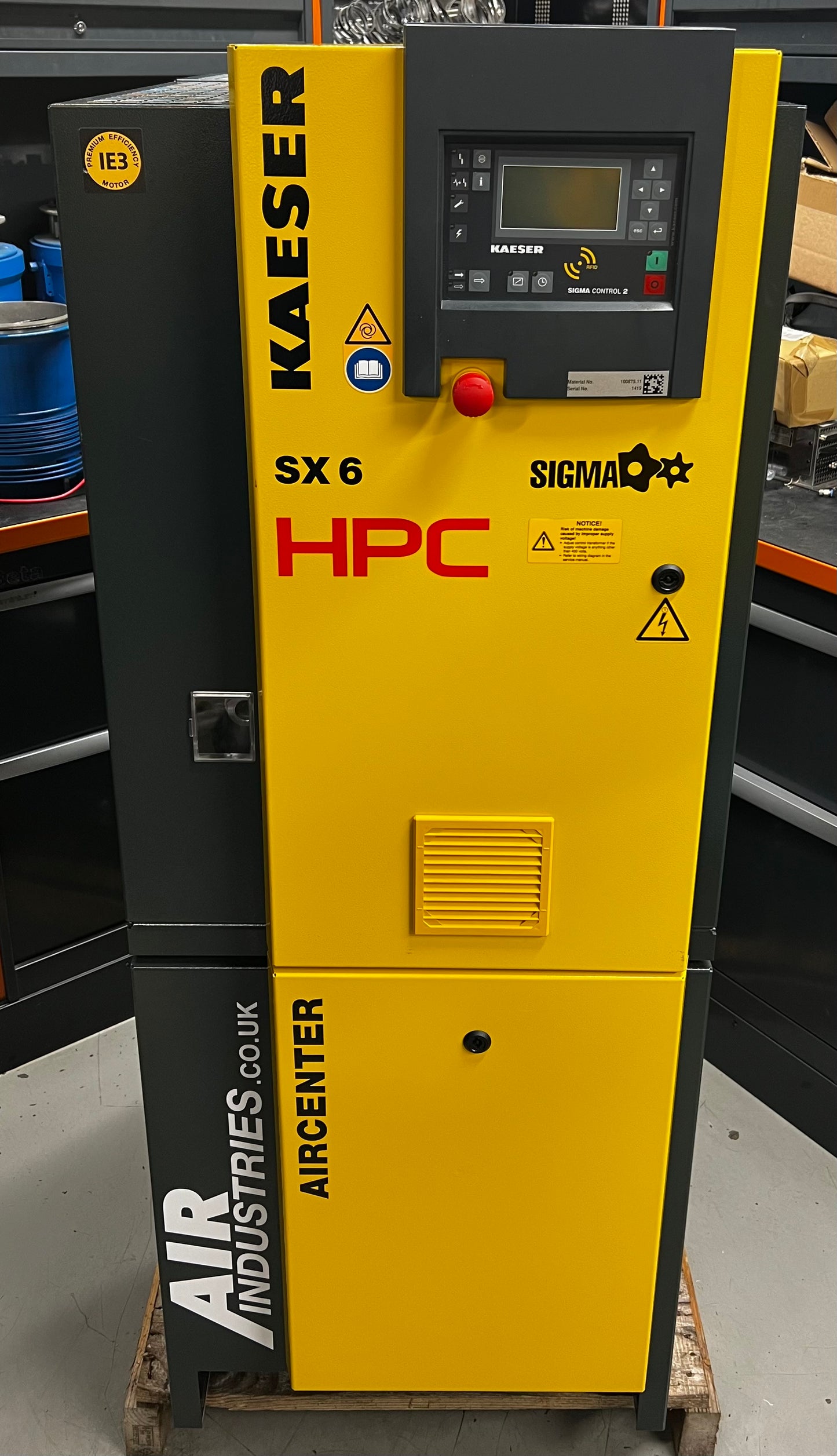 HPC / Kaeser Aircenter 6 Rotary Screw Compressor + Receiver + Dryer (4.0Kw, 21cfm)