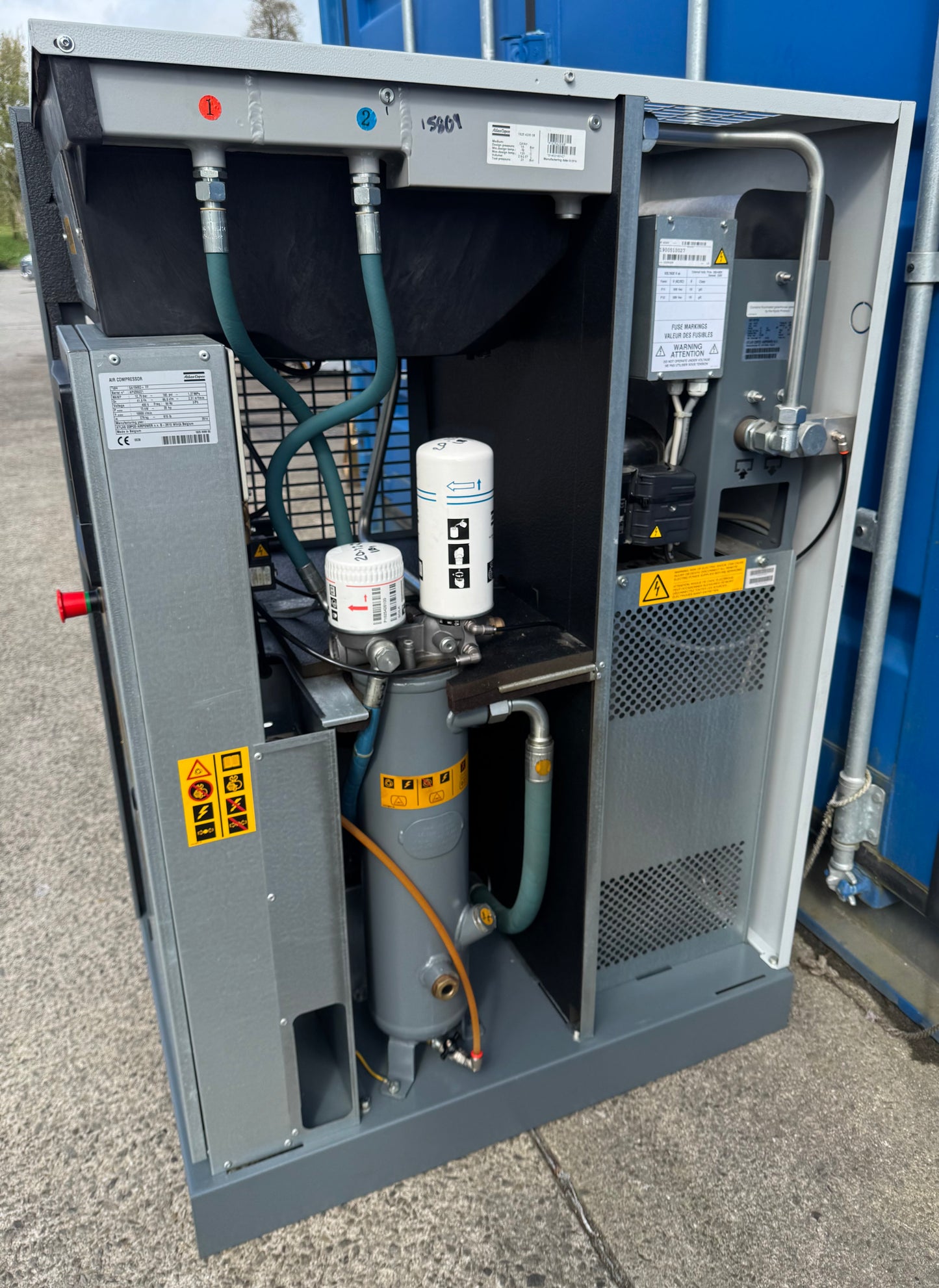 Atlas Copco GA15VSD+FF Variable Speed Rotary Screw Compressor + Dryer + Air Receiver (88CFM)
