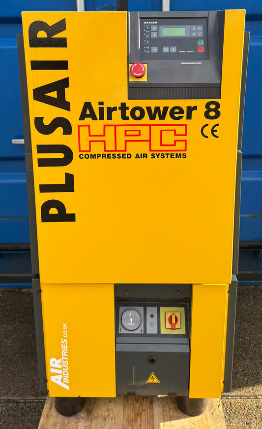 Kaeser Airtower 8 Rotary Screw Compressor + Dryer (28.8CFM, 8Bar, 5.5Kw)
