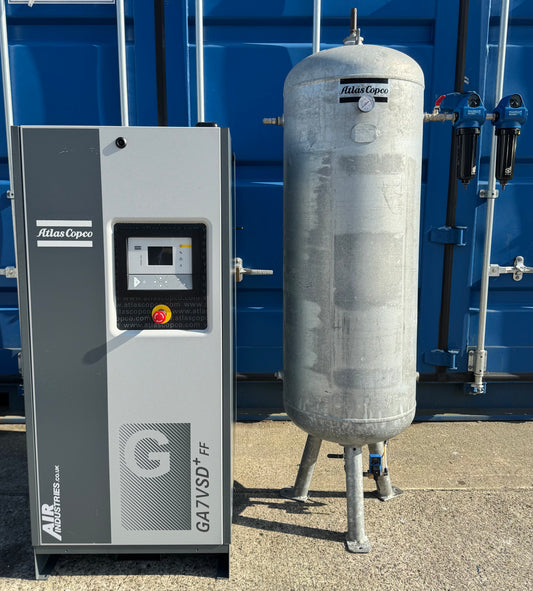 Atlas Copco GA7VSD+FF Variable Speed Rotary Screw Compressor Package (46.0CFM)