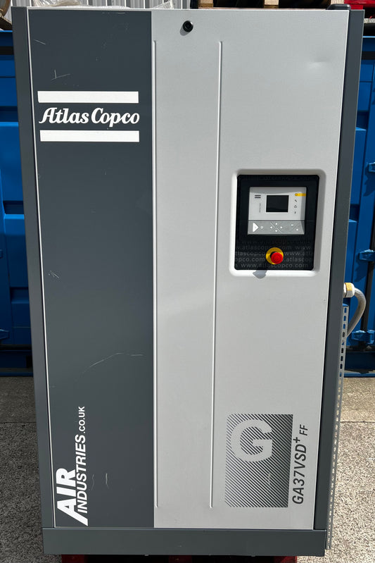 Atlas Copco GA37VSD+FF Rotary Screw Compressor & Dryer (55 - 276CFM, 37Kw, 50HP)