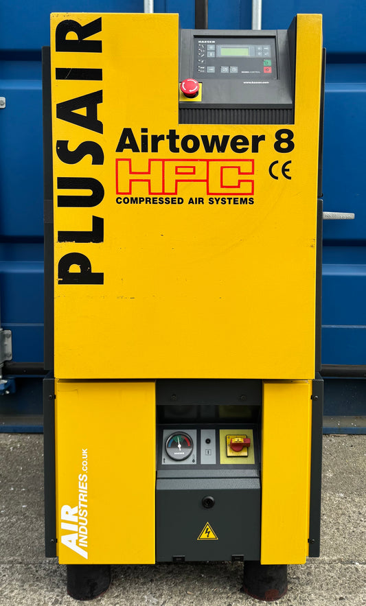 Kaeser Airtower 8 Rotary Screw Compressor + Dryer (28.8CFM, 8Bar, 5.5Kw)