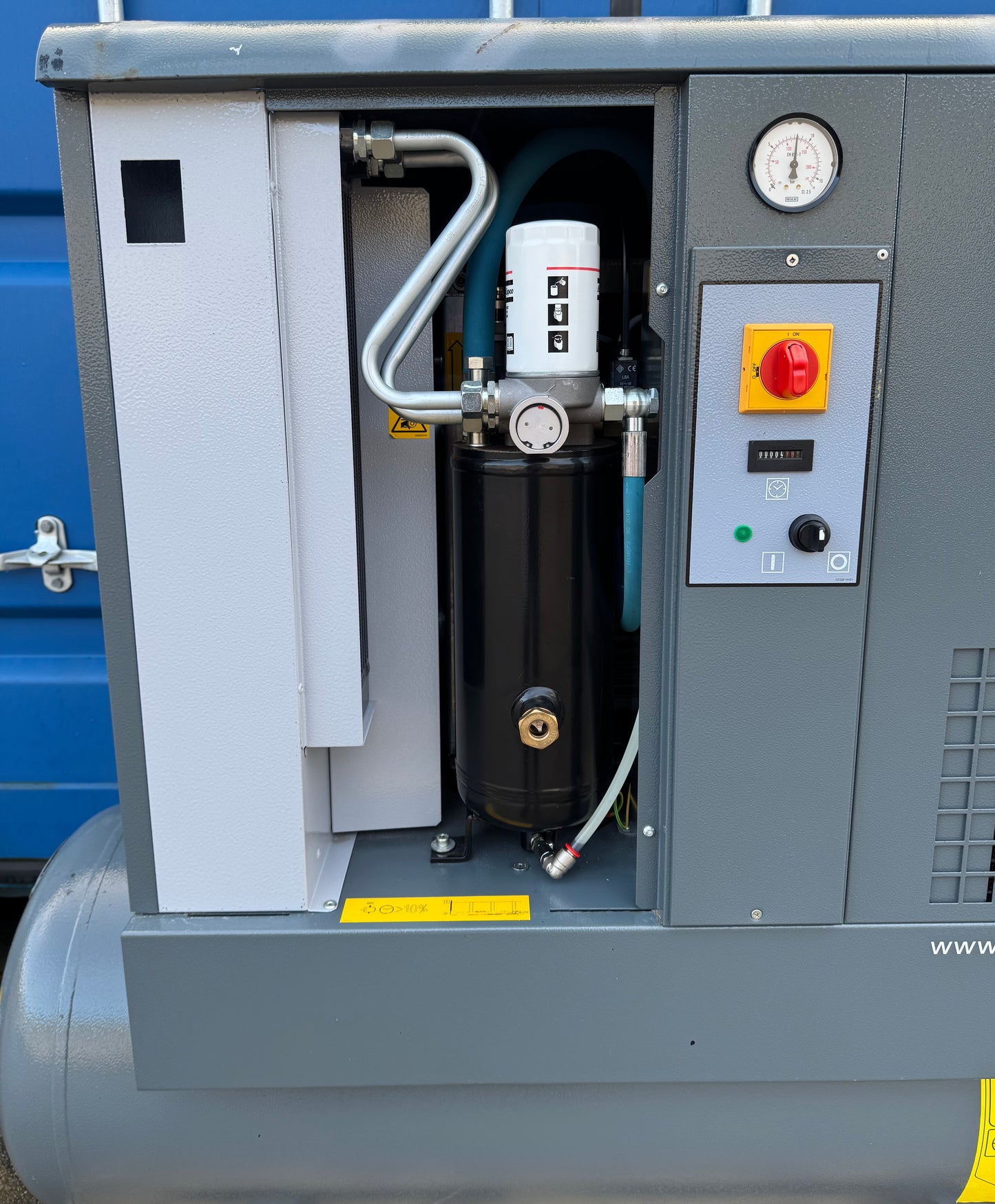 Atlas Copco GX5FF Receiver Mounted Rotary Screw Compressor With Dryer!