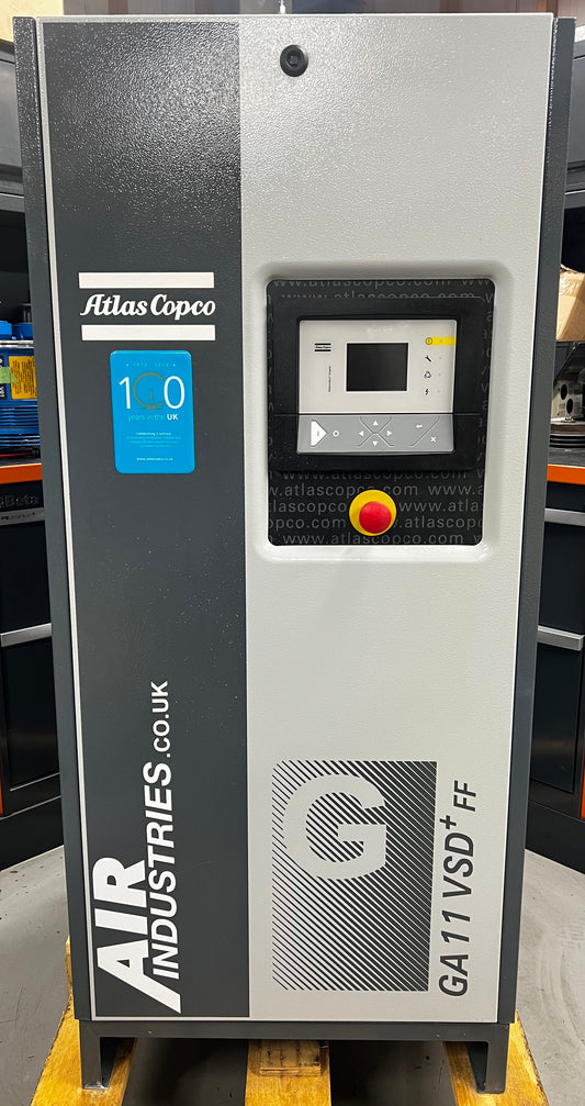 Atlas Copco GA11VSD+FF Variable Speed Rotary Screw Compressor + Dryer (68.8CFM)
