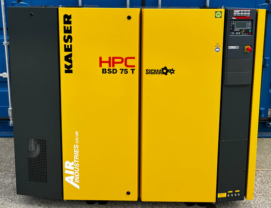 Kaeser / HPC BSD75T Rotary Screw Compressor Package + Dryer (37Kw, 50Hp, 247Cfm)