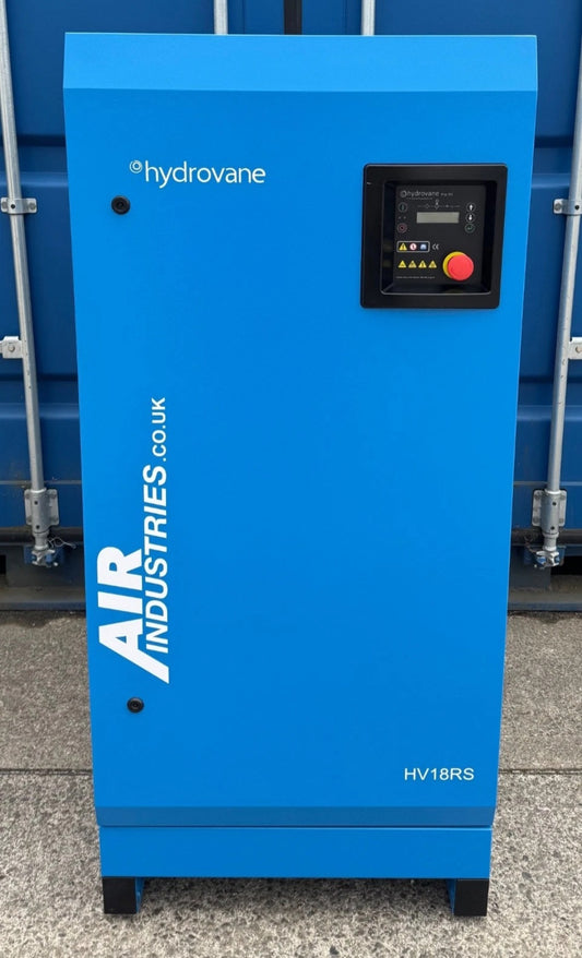 Hydrovane HV18RS Rotary Vane Compressor! 18.5Kw, 25Hp 104cfm, 11Bar!