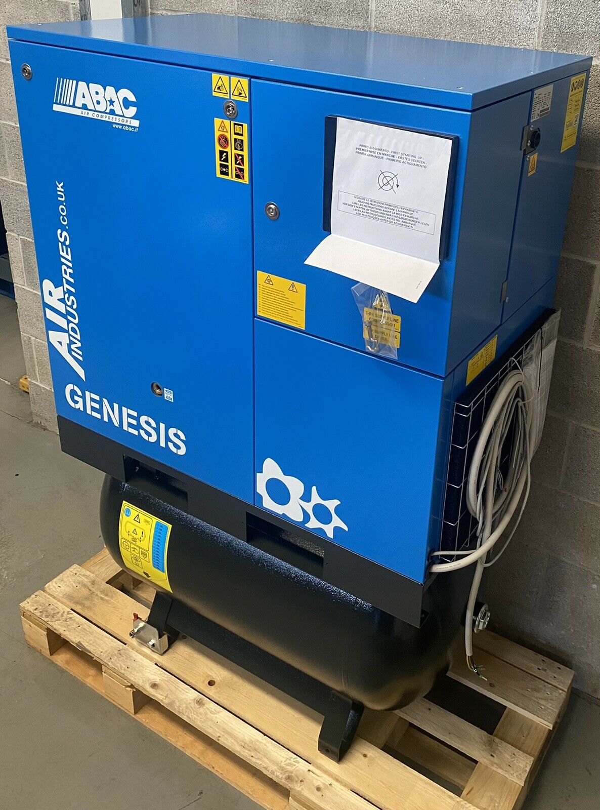 ABAC Genesis 11 Receiver Mounted Rotary Screw Compressor + Dryer + Filter (53CFM)