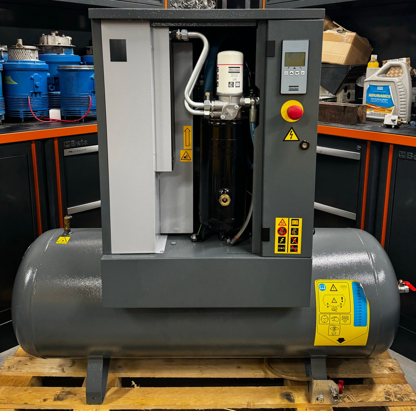 Atlas Copco G4 Receiver Mounted Rotary Screw Compressor (18CFM, 4Kw, 5.5HP)