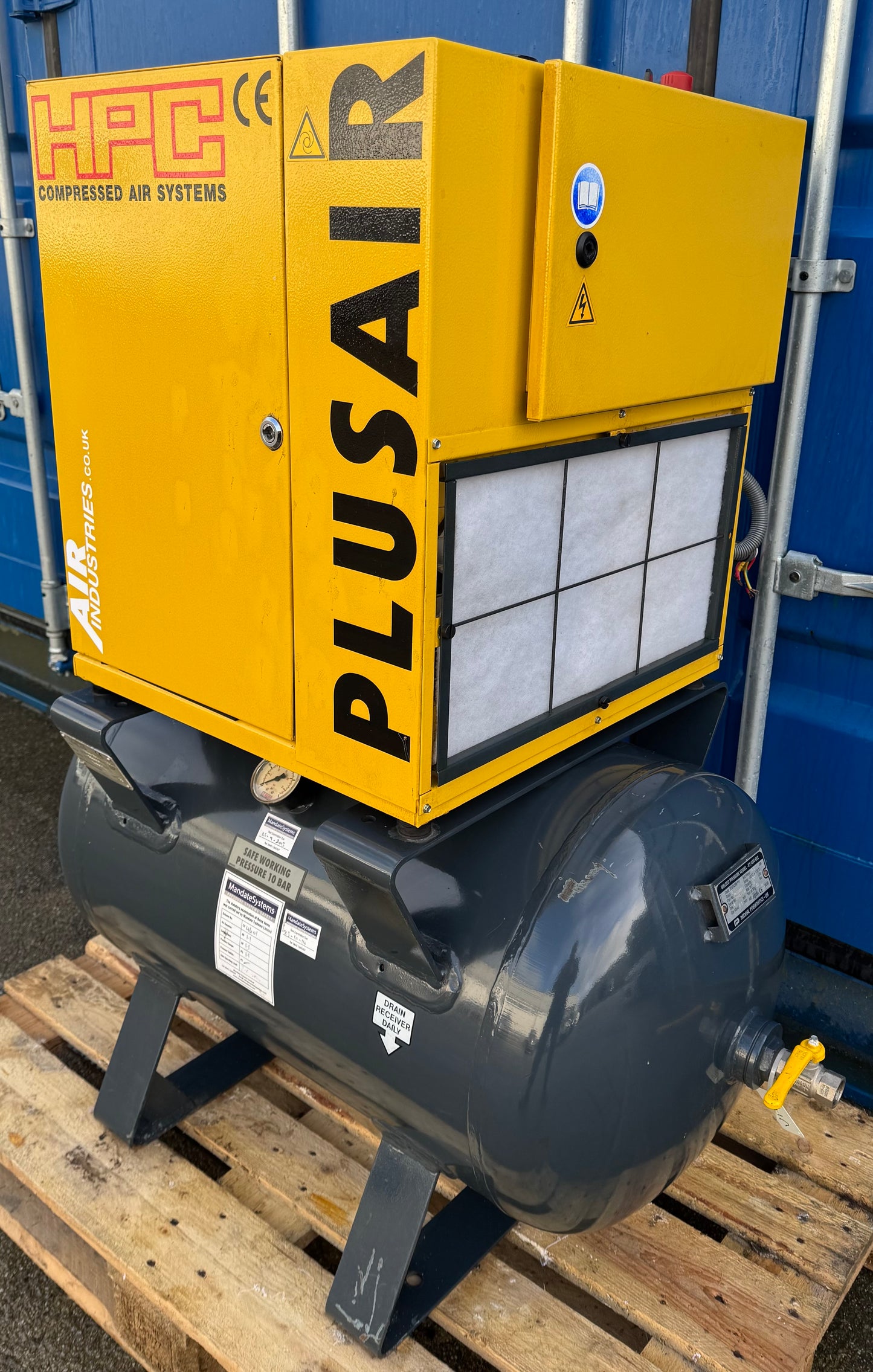 HPC / Kaeser SX6 Receiver Mounted Rotary Screw Compressor (4.0kW, 5.5HP, 16.5CFM)