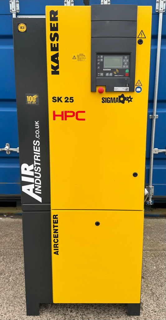 HPC / Kaeser Aircenter 25 Rotary Screw Compressor + Dryer 15Kw, 20Hp, 88.28cfm