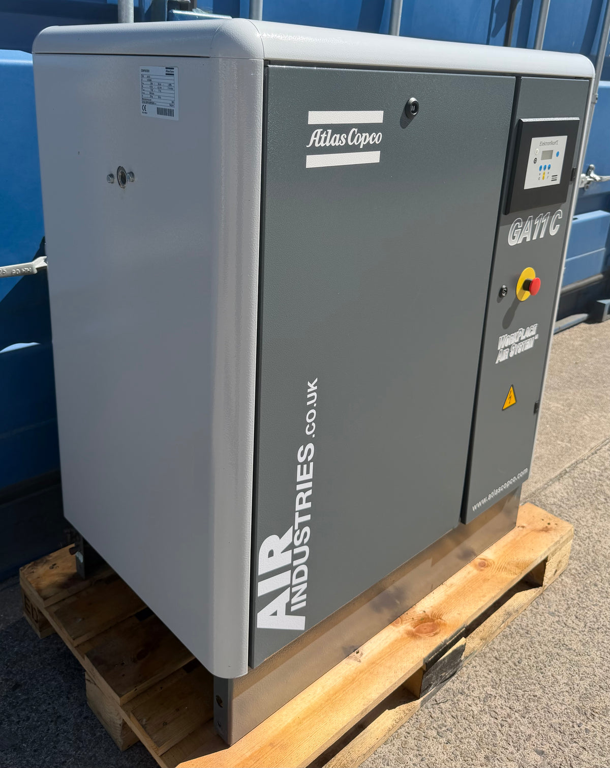 Atlas Copco GA11 Floor Mounted Rotary Screw Compressor, 11Kw, 42cfm, 13Bar!