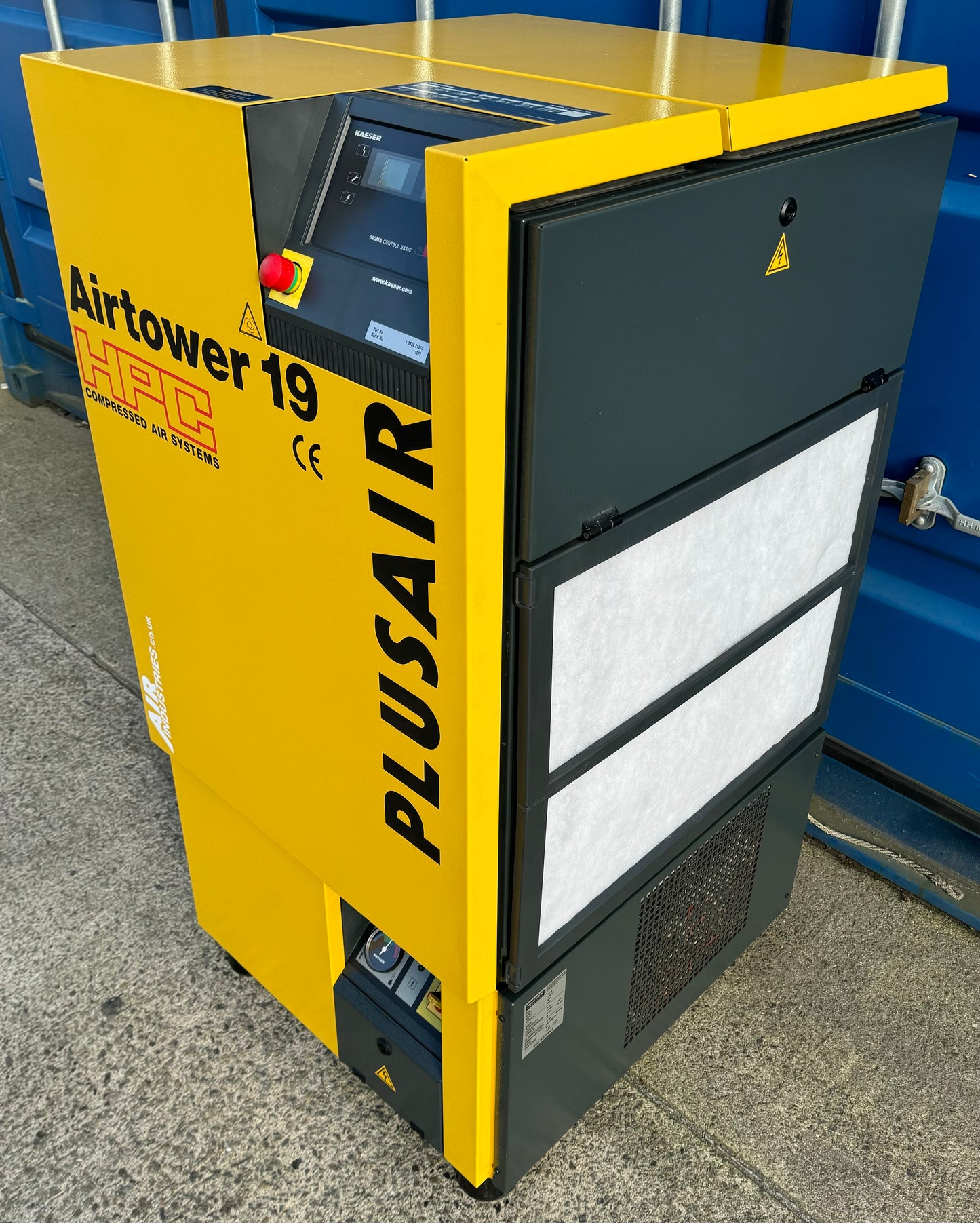 Kaeser Airtower 19 Rotary Screw Compressor + Dryer (67CFM, 8Bar, 11kW)