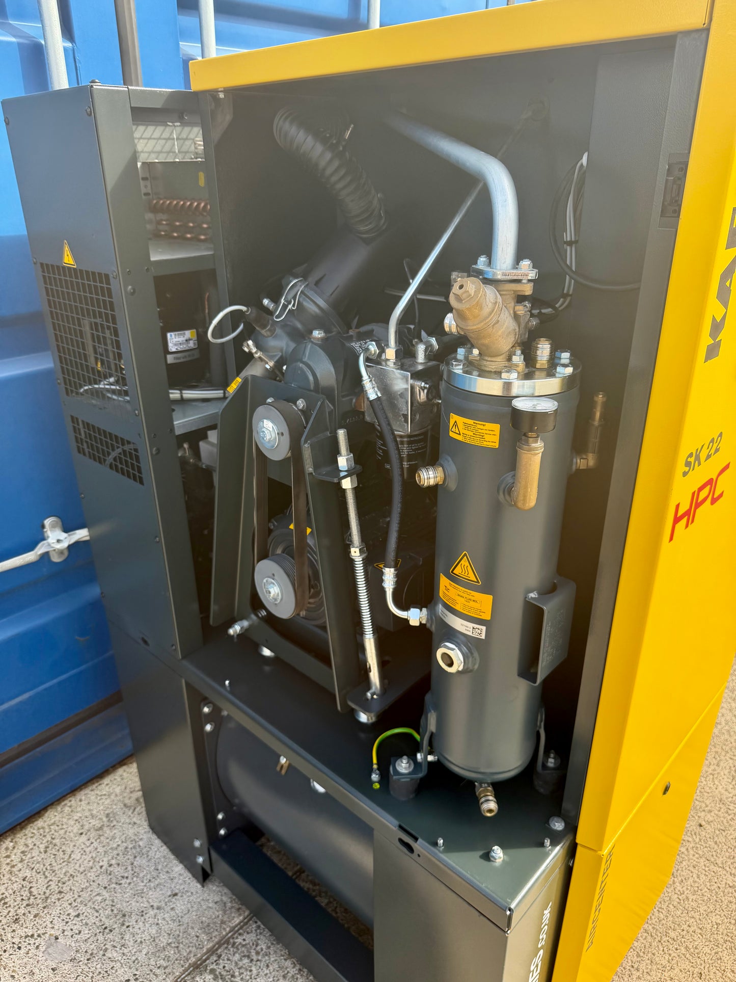 HPC / Kaeser Aircenter 22 Rotary Screw Compressor + Dryer 11Kw, 15Hp, 70cfm