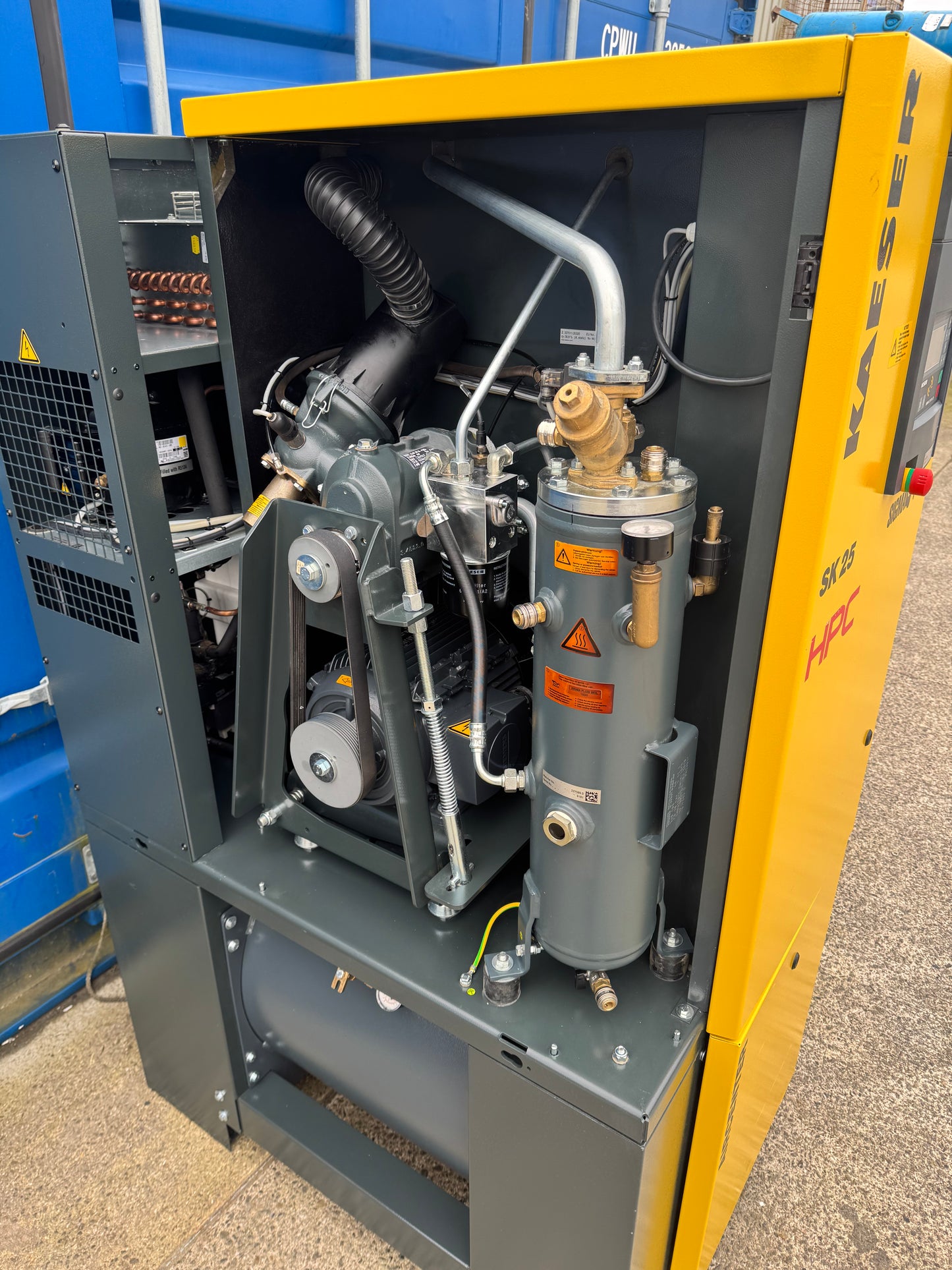 HPC / Kaeser Aircenter 25 Rotary Screw Compressor + Dryer 15Kw, 20Hp, 88.28cfm