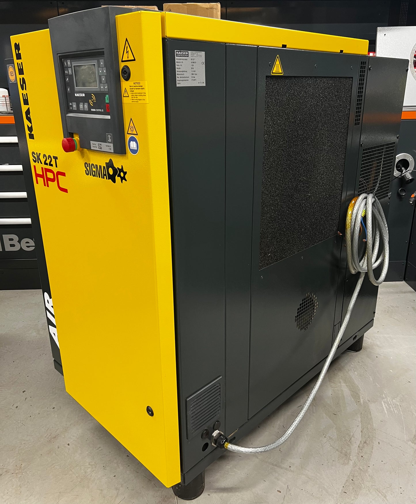 Kaeser / HPC SK22T Rotary Screw Compressor Packahe + Dryer + Receiver (8Bar, 70CFM)