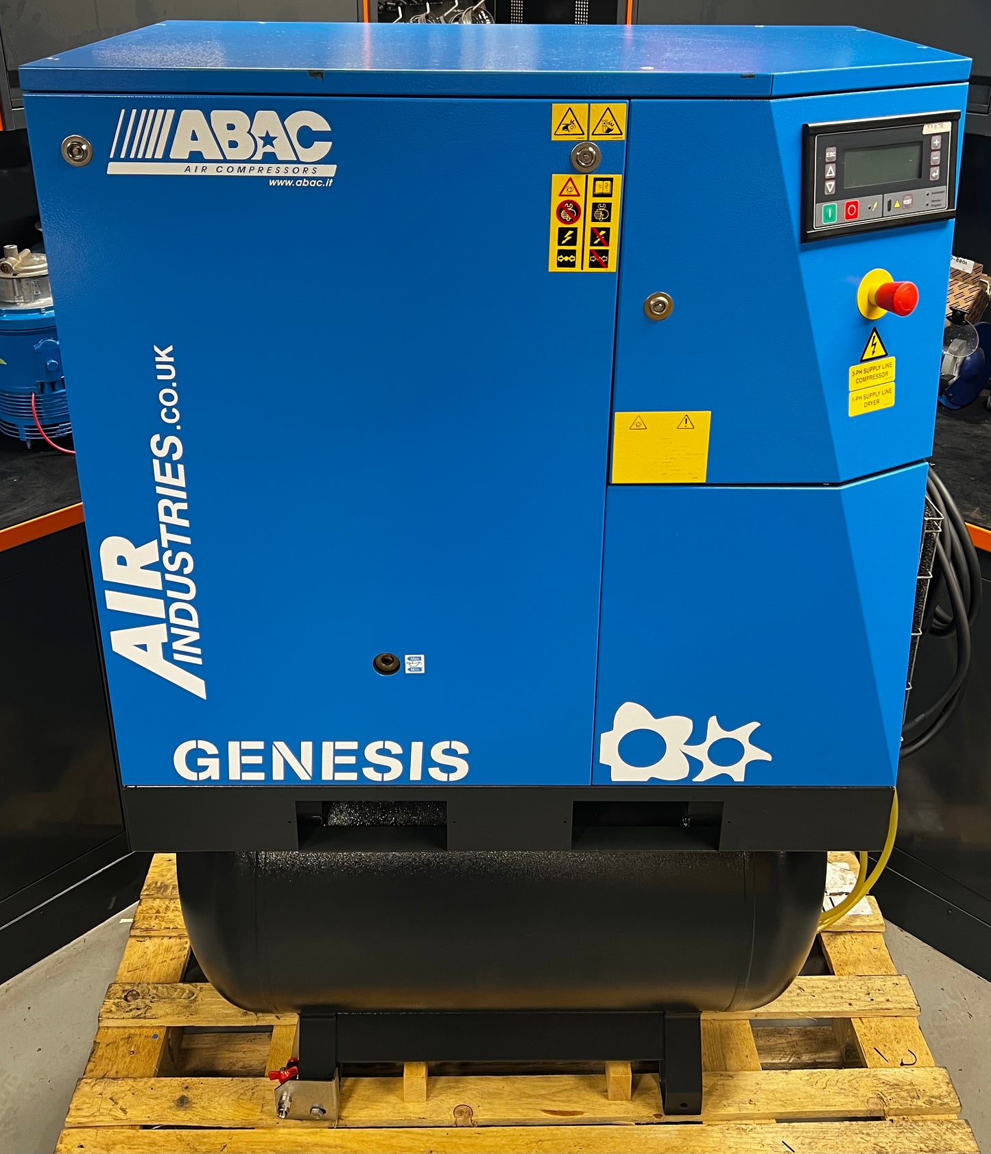 ABAC GENESIS 11 270 Receiver Mounted Rotary Screw Compressor + Dryer (11.0kW, 59CFM)