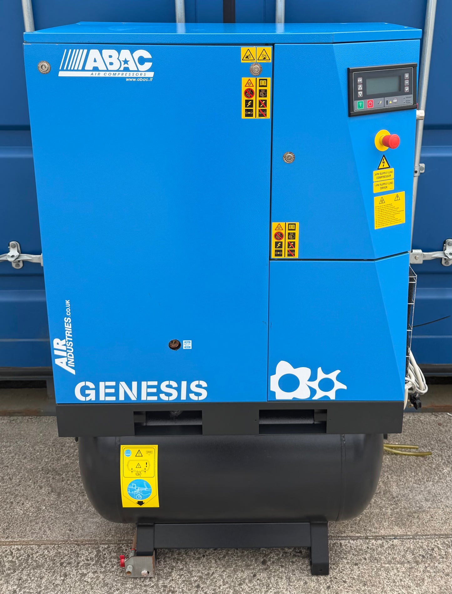 ABAC Genesis 15 Receiver Mounted Rotary Screw Compressor + Dryer! (78Cfm)
