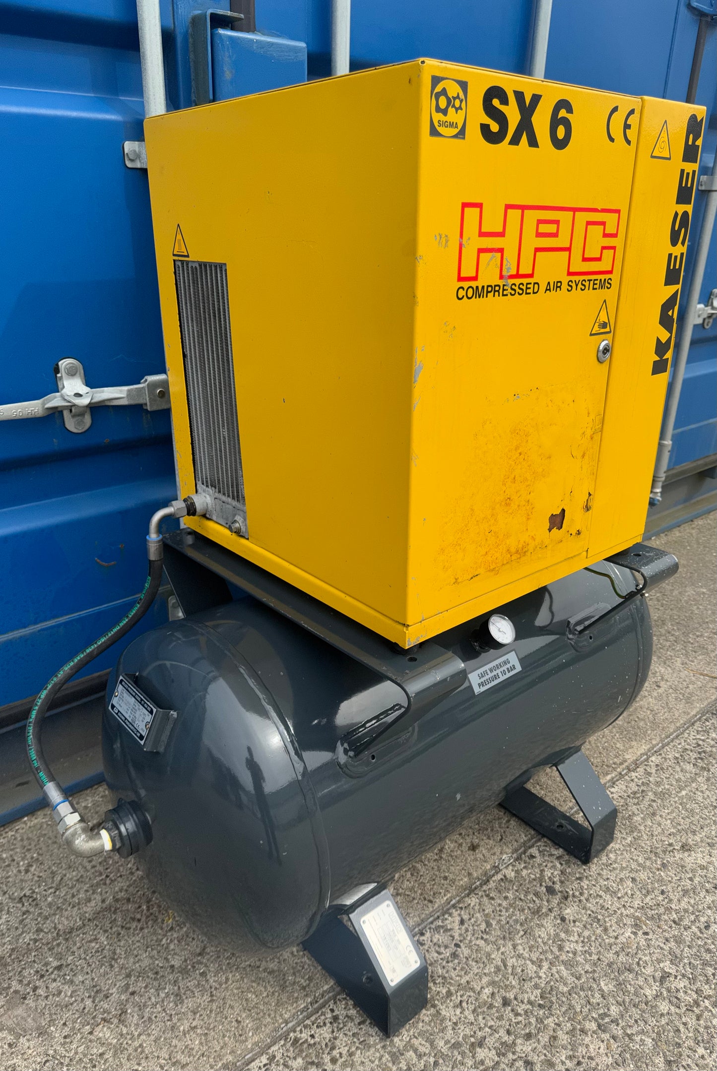 HPC / Kaeser SX6 Receiver Mounted Rotary Screw Compressor 4.0Kw 16.5cfm