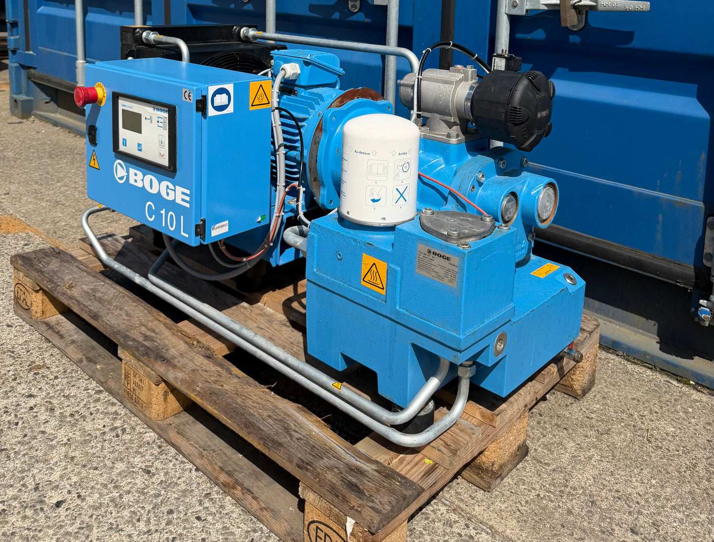 Boge C10L Floor Mounted Rotary Screw Compressor (37Cfm, 7.5Kw)