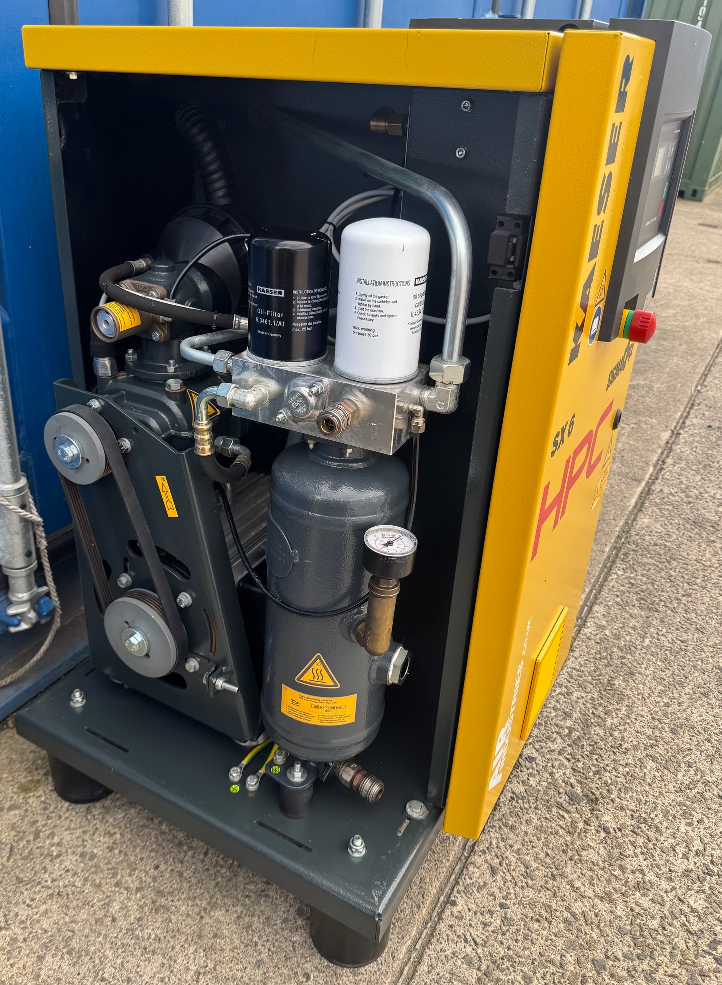 HPC / Kaeser SX6 Rotary Screw Compressor (4.0Kw, 21CFM, 8Bar, 116psi)