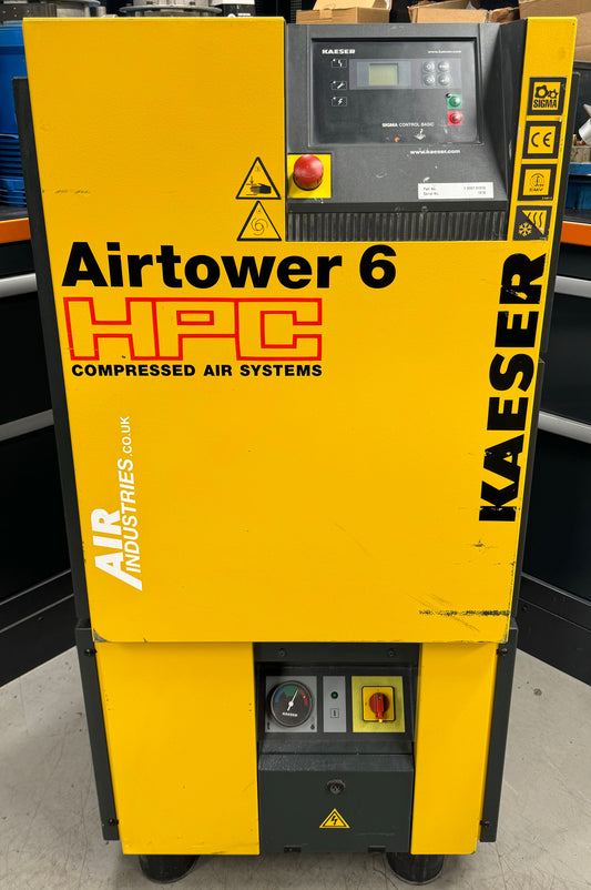 Kaeser Airtower 6 Rotary Screw Compressor + Dryer (21CFM, 8Bar, 4kW)