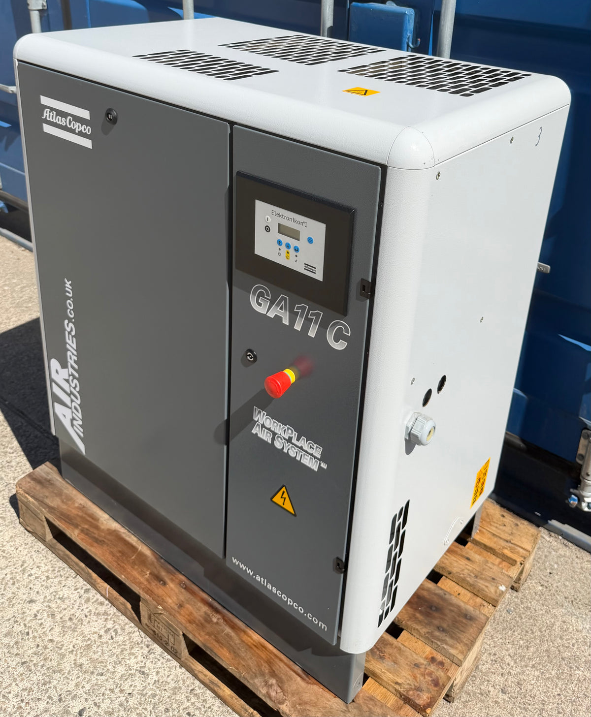 Atlas Copco GA11 Floor Mounted Rotary Screw Compressor, 11Kw, 42cfm, 13Bar!