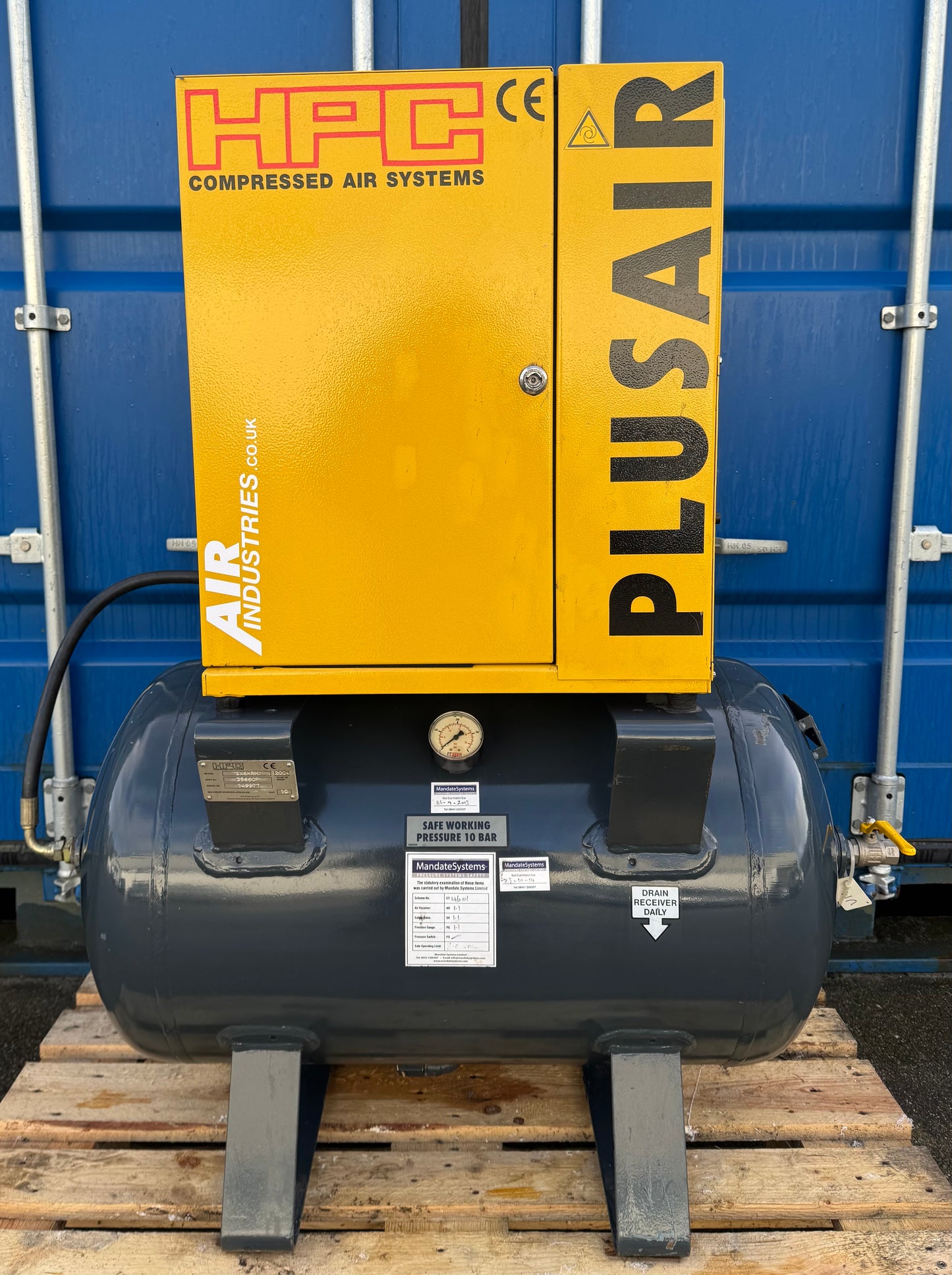 HPC / Kaeser SX6 Receiver Mounted Rotary Screw Compressor (4.0kW, 5.5HP, 16.5CFM)