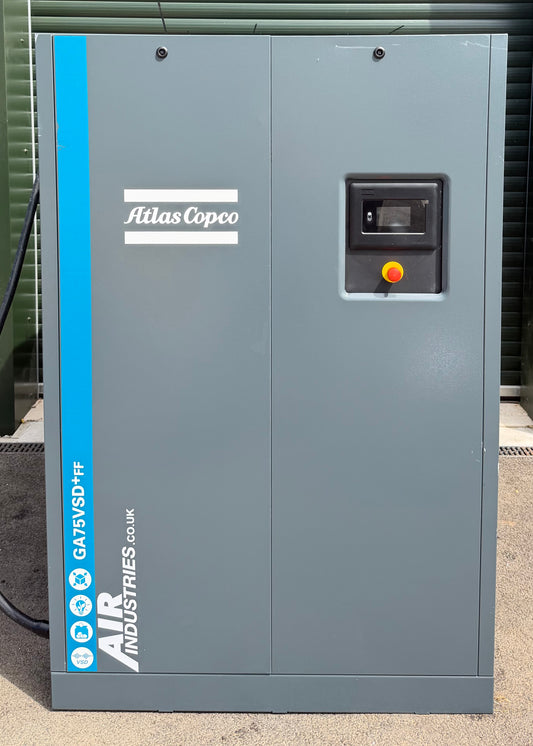 Atlas Copco GA75VSD+FF Variable Speed Rotary Screw Compressor + Dryer (563CFM)