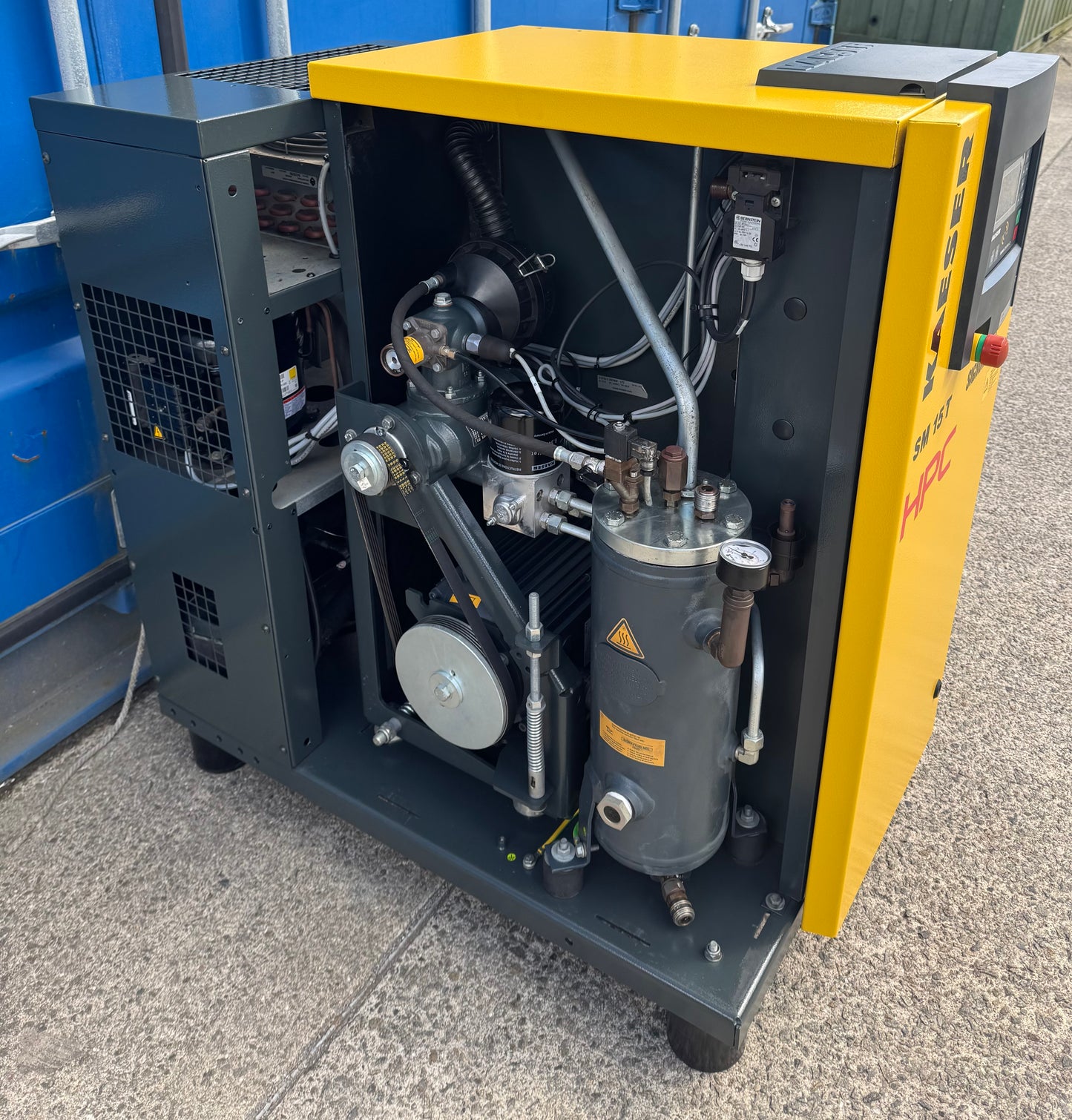 HPC / Kaeser SM15T Rotary Screw Compressor + Dryer! 9.0Kw, 53Cfm, 8Bar!