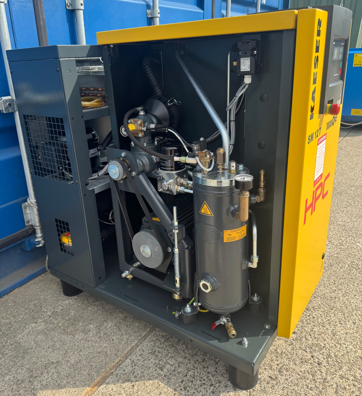 HPC / Kaeser SM12T Floor Mounted Rotary Screw Compressor + Dryer (7.5Kw, 42Cfm)