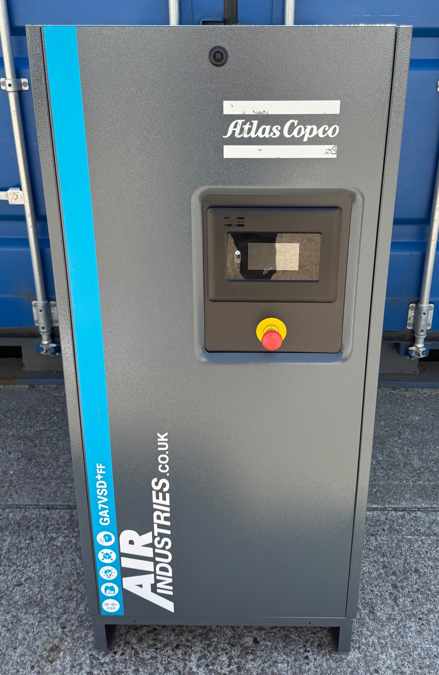 Atlas Copco GA7VSD+FF Variable Speed Rotary Screw Compressor + Dryer, 46cfm!