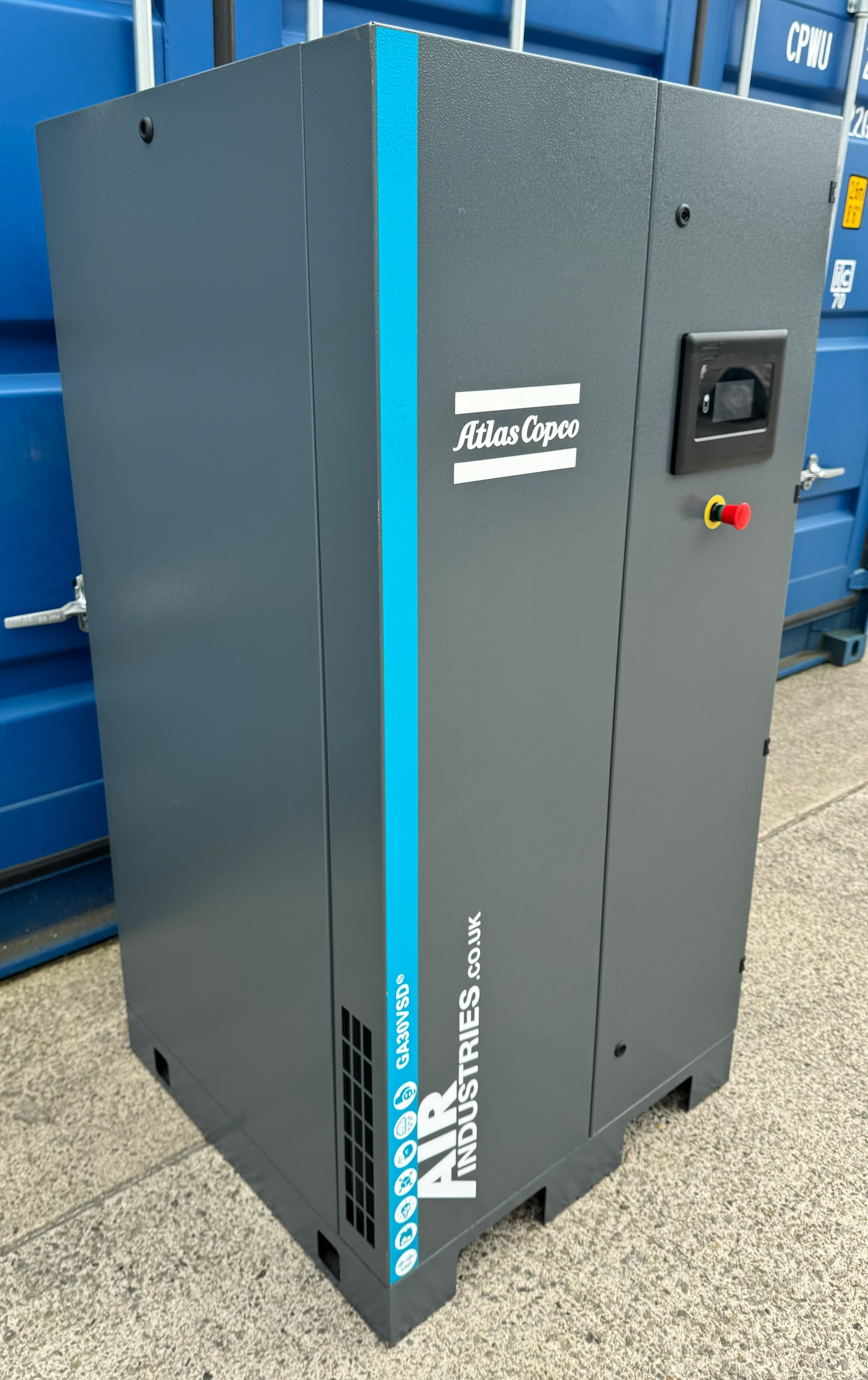 Atlas Copco GA30VSDs Variable Speed Drive Rotary Screw Compressor 30Kw, 231cfm!