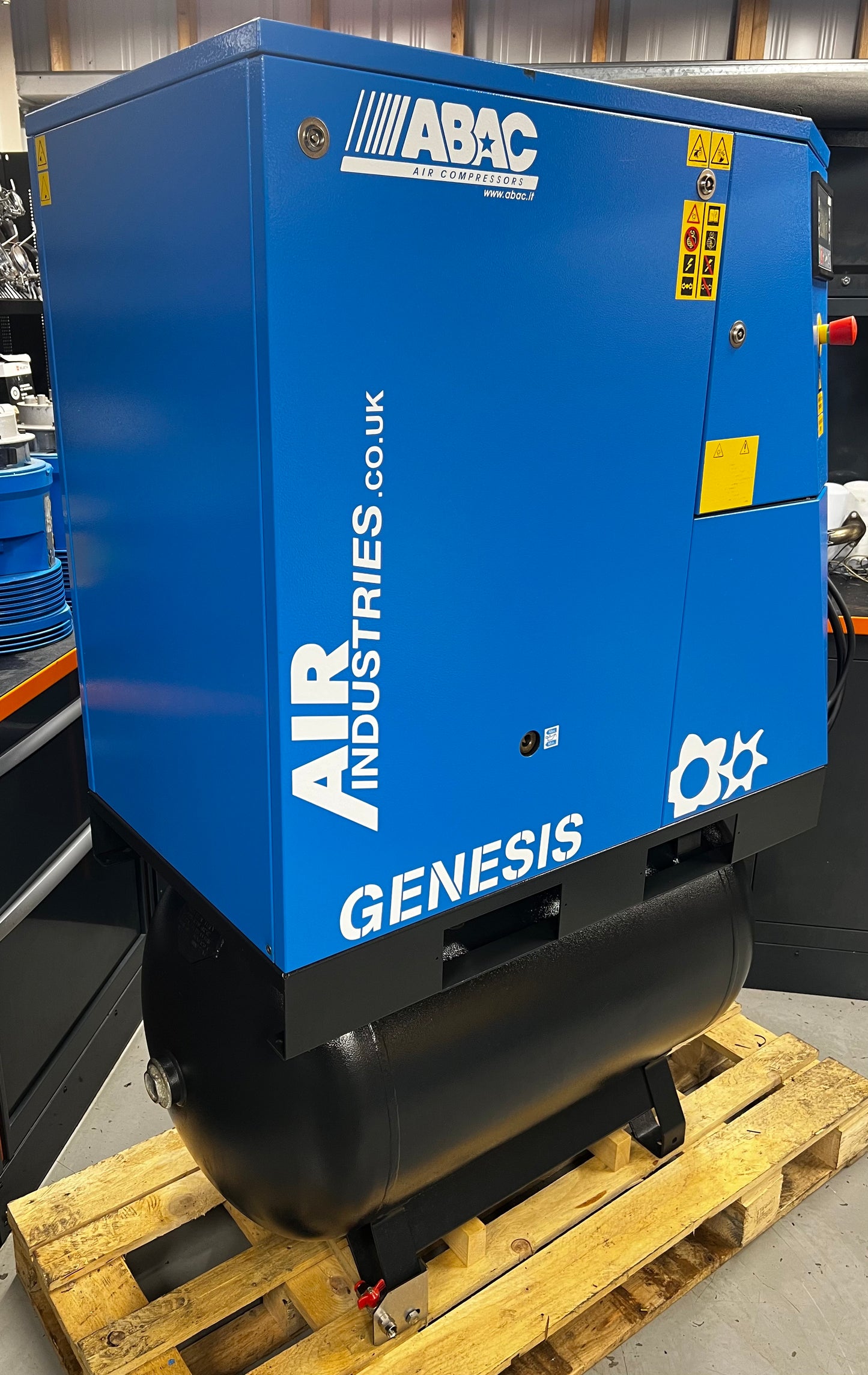 ABAC GENESIS 11 270 Receiver Mounted Rotary Screw Compressor + Dryer (11.0kW, 59CFM)