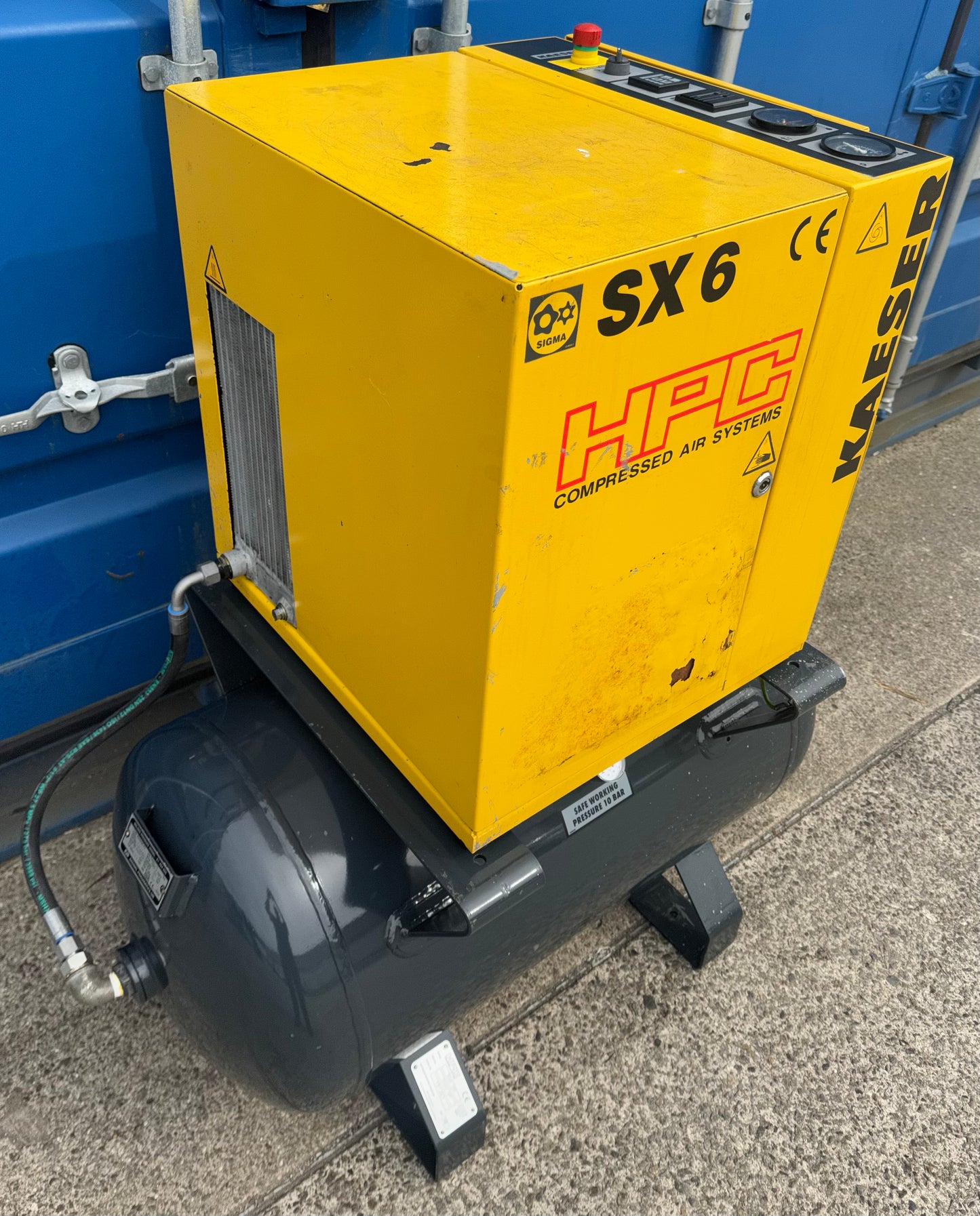 HPC / Kaeser SX6 Receiver Mounted Rotary Screw Compressor 4.0Kw 16.5cfm