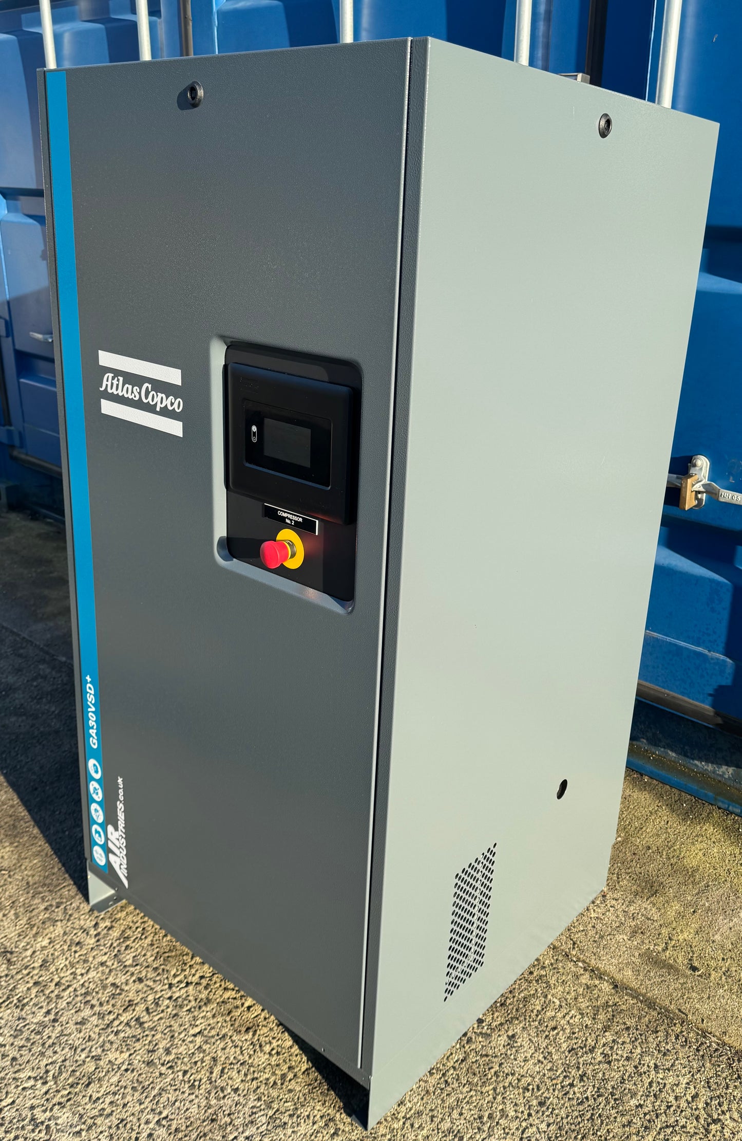 Atlas Copco GA30VSD+ Variable Speed Drive Rotary Screw Compressor, 30Kw, 206cfm!