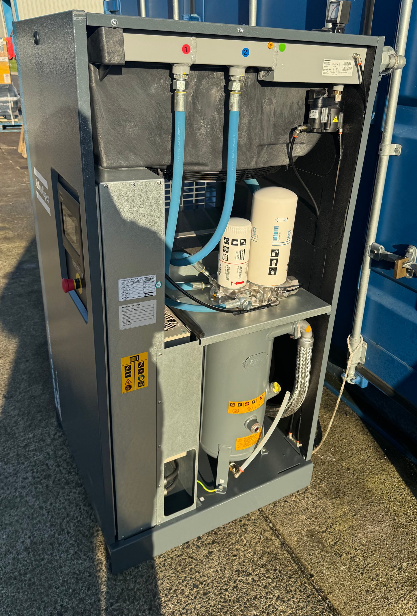 Atlas Copco GA30VSD+ Variable Speed Drive Rotary Screw Compressor, 30Kw, 206cfm!