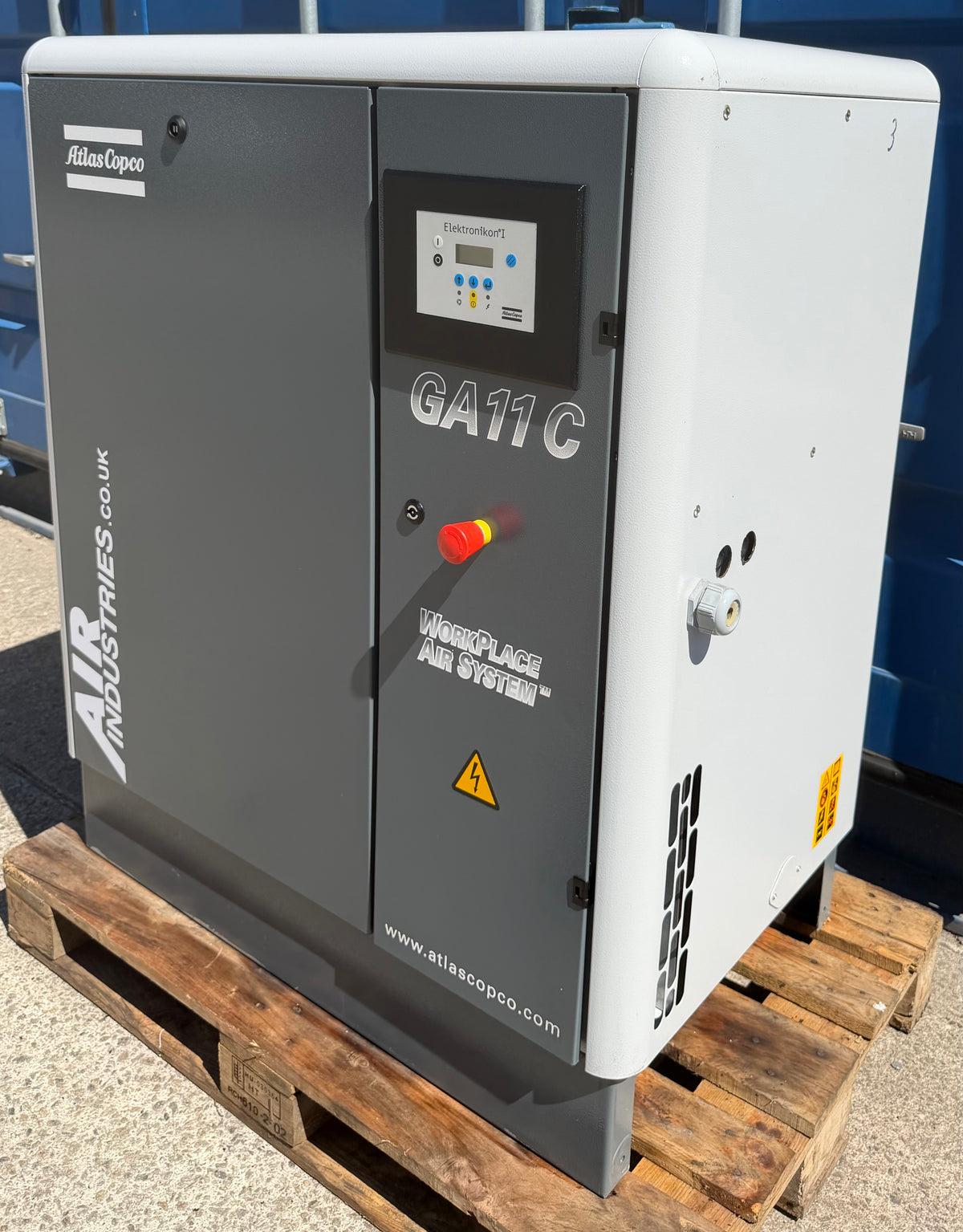 Atlas Copco GA11 Floor Mounted Rotary Screw Compressor, 11Kw, 42cfm, 13Bar!