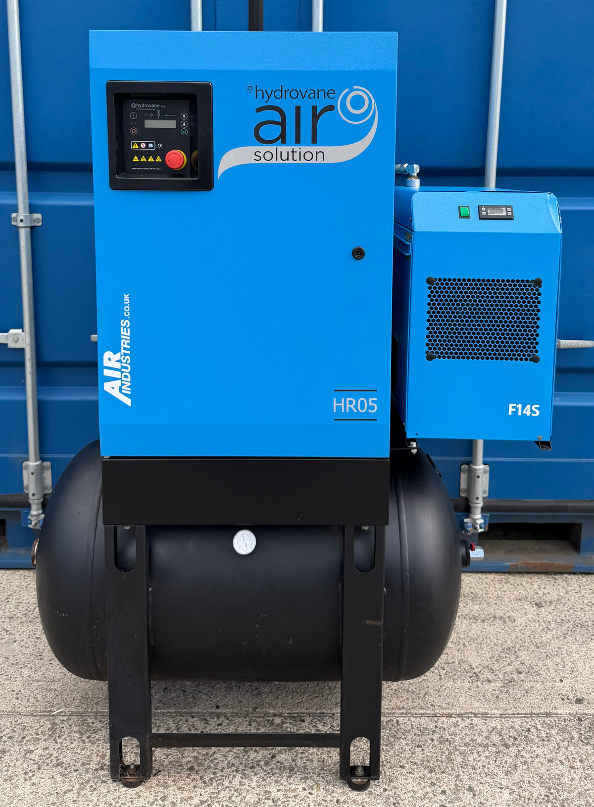 Hydrovane HR05AERD Receiver Mounted Rotary Vane Compressor + Dryer! 25cfm 10Bar!